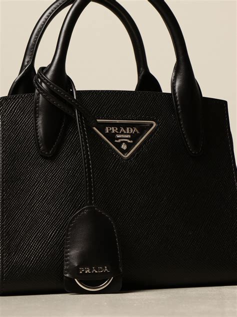 borsa prada nera a mano|Borse PRADA da Donna .